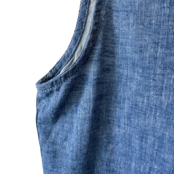 Beachlunchlounge Jaylene sleeveless Shift Dress Coastal Casual Summer Nautical - Picture 5 of 11